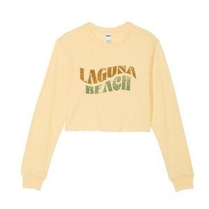 ✨ Premium Cotton Cropped Long-Sleeve T-Shirt | PINK ✨Size Large